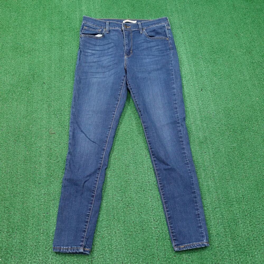 Levis 720 Jeans Womens 31 Blue High Rise Super Skinny Stretch Denim‎ -I2
